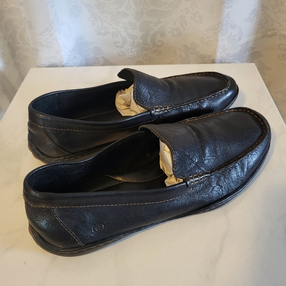 BORN Men's Loafer Driving Leather Shoes, Size 12M, Black, Slip on, Classic Style - Picture 7 of 16